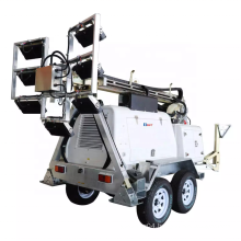 SWT 12KP LED Series Mining Site Trailer Mounted Hydraulic diesel light tower